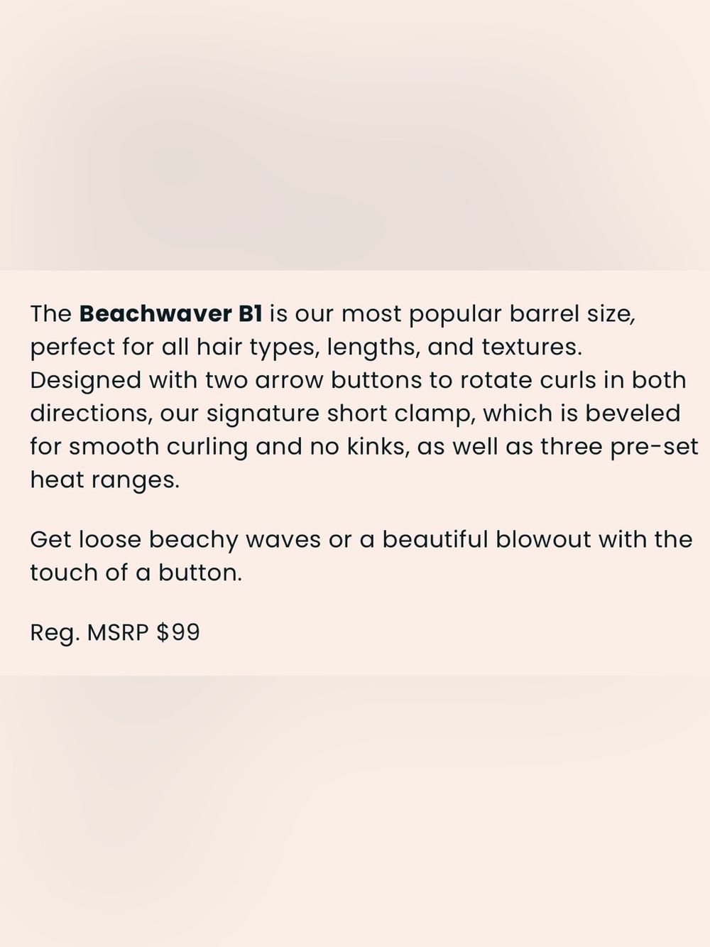 The Beachwaver Co. Rose Gold Curling Iron - Picture 2 of 2